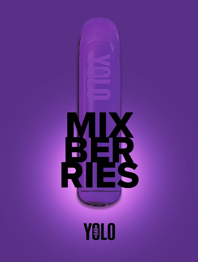 Mixed Berries Yolo Bar Disposable Vape Device