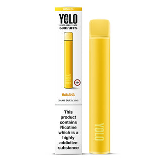 Banana Flavour YOLO Disposable Vape device
