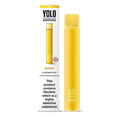 Banana Flavour YOLO Disposable Vape device