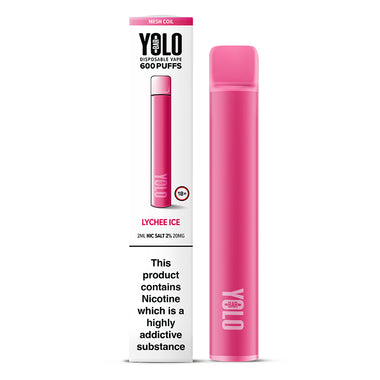 Lychee Ice Flavour YOLO Disposable Vape device