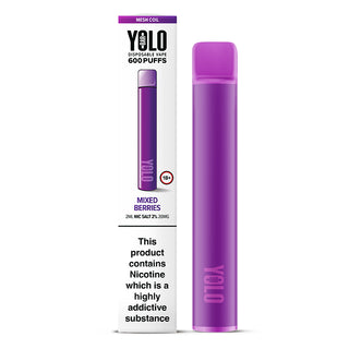 Mixed Berries Flavour YOLO Disposable Vape device